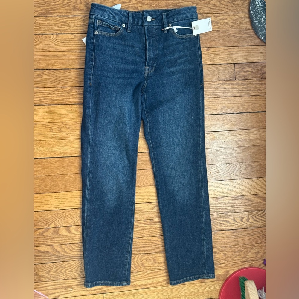 Good American Good Classic Straight Leg Jeans - Size 4 / 27 - NWT